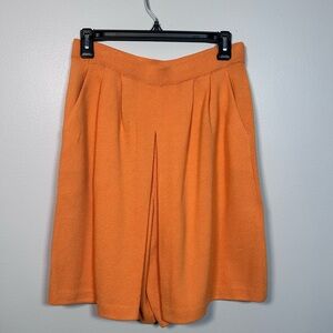 St. John Vibrant Orange Santana Knit Shorts